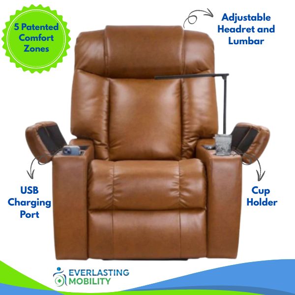 Golden Technologies Rhea with Twilight & Nirvana Power Lift Chair Front View