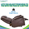 Image of Golden Technologies Rhea with Twilight & Nirvana Power Lift Chair in a Reclining Position