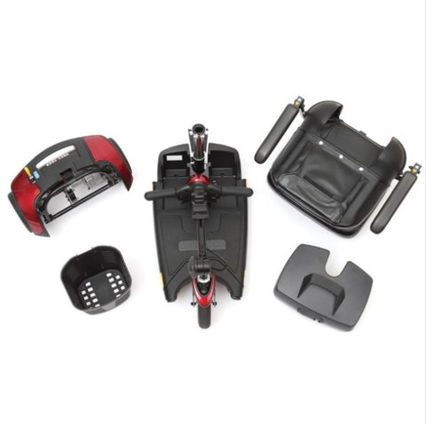 Pride Go-Go Elite Traveller 3-Wheel Scooter SC40E Disassembled View