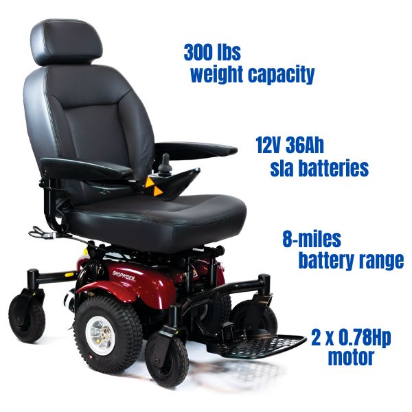 Shoprider 6Runner 10 Mid-Wheel Power Chair