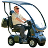 Image of AFIKIM Afiscooter C4 4-Wheel Scooter With Hard Top Canopy Blue Color