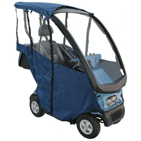 AFIKIM Afiscooter C4 4-Wheel Scooter With Hard Top Canopy With Rainsides