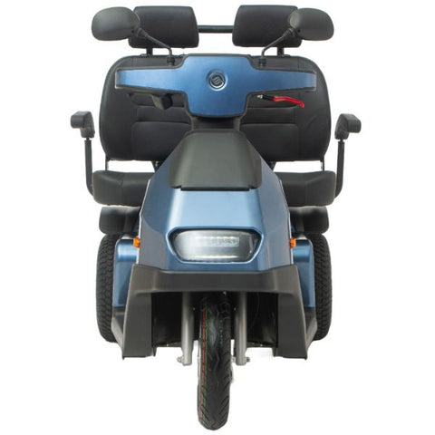 AFIKIM Afiscooter S3 Dual Seat 3-Wheel Scooter Blue Color Front View