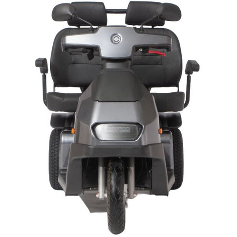 AFIKIM Afiscooter S3 Dual Seat 3-Wheel Scooter Gray Color Front View