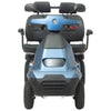 Image of AFIKIM Afiscooter S4 4-Wheel Dual Seat Scooter Blue Color Front View