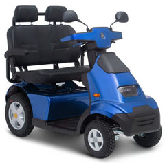 AFIKIM Afiscooter S4 4-Wheel Dual Seat Scooter Blue Color with Standard Tires