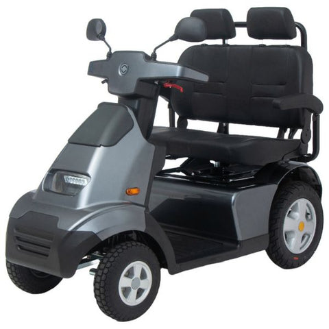 AFIKIM Afiscooter S4 4-Wheel Dual Seat Scooter Gray Color 