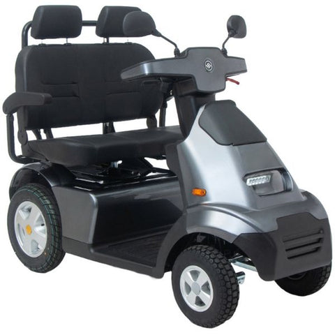 AFIKIM Afiscooter S4 4-Wheel Dual Seat Scooter Gray Color with Standard Tires