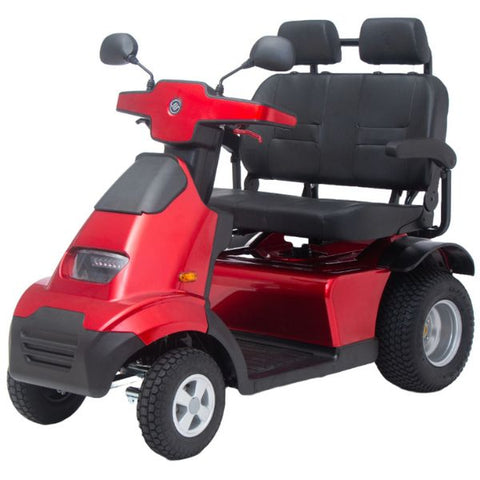 Afikim Afiscooter S4 Dual Seat Red Color With Golf Tires