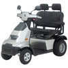 Image of AFIKIM Afiscooter S4 4-Wheel Dual Seat Scooter Silver Color 