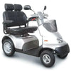 Image of AFIKIM Afiscooter S4 4-Wheel Dual Seat Scooter Silver Color with Standard Tires