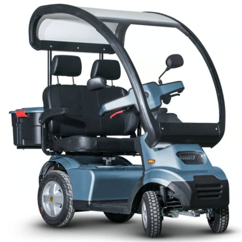 AFIKIM Afiscooter S4 With Hard Top Canopy Dual Seat Blue Color