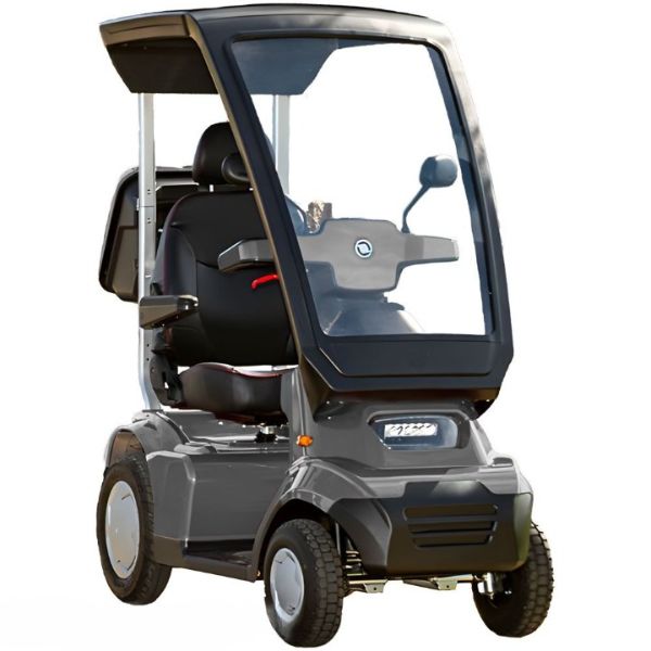 AFIKIM Afiscooter Solar Heavy-Duty 4-Wheel Mobility Scooter Dark Gray Color