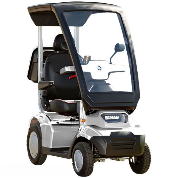 AFIKIM Afiscooter Solar Heavy-Duty 4-Wheel Mobility Scooter Silver Color