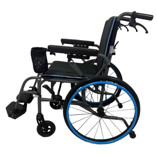 Afikim Ultra-Lite Folding Lightweight Manual Wheelchair Left Side View