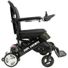 Image of Air Hawk Folding Lightweight Electric Wheelchair By Discover My Mobility Black Frame Right Side View