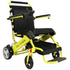 Image of Air Hawk Folding Lightweight Electric Wheelchair By Discover My Mobility Yellow Frame