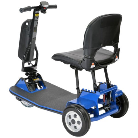 Amigo TravelMate Folding 3 Wheel Mobility Scooter Color Blue Right Side View 