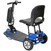 Image of Amigo TravelMate Folding 3 Wheel Mobility Scooter Color Blue Right Side View 