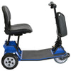 Image of Amigo TravelMate Folding 3 Wheel Mobility Scooter Color Blue Side View