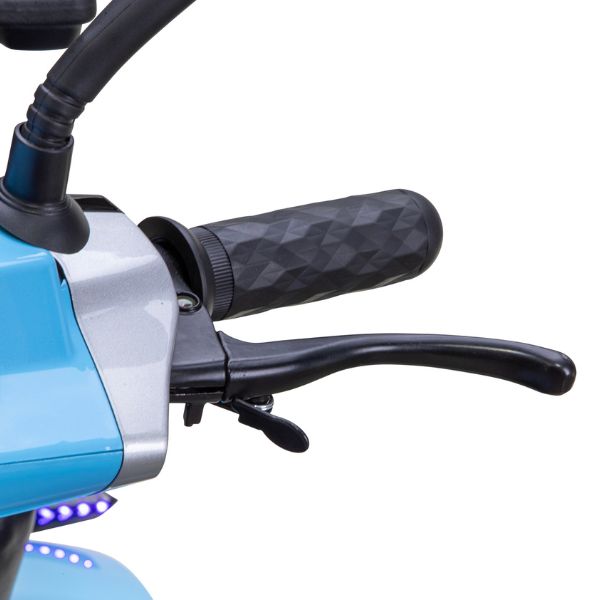 Bespoke Elite Heavy-Duty 3-Wheel Mobility Scooter Showing the Left Grip with the Reverse and Brake Lever 