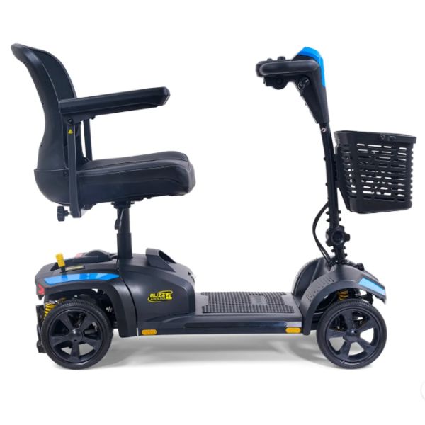 Buzzaround XL 4-Wheel Mobility Scooter GB150 in Blue Right Side View