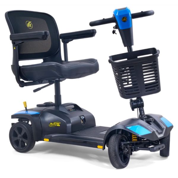 Buzzaround XL 4-Wheel Mobility Scooter GB150 in Blue