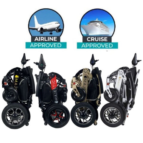 ComfyGo IQ-7000 Remote Control Folding Electric Wheelchair Airline and Cruise Approved