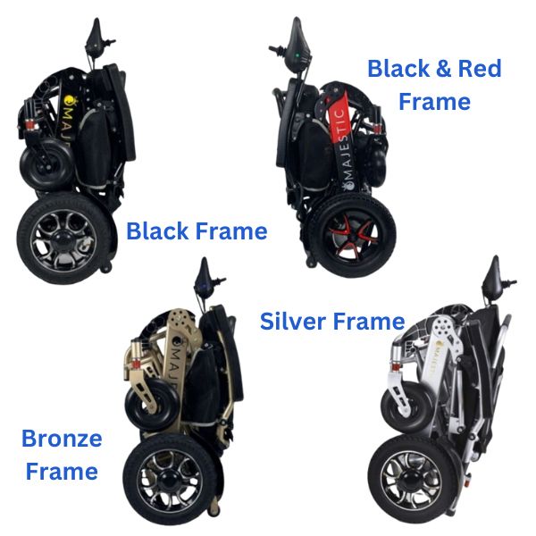ComfyGo IQ-7000 Remote Control Folding Electric Wheelchair Color Frame view