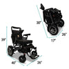 Image of ComfyGo IQ-7000 Remote Control Folding Electric Wheelchair Dimensions