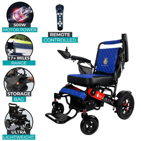 ComfyGo IQ-7000 Remote Control Folding Electric Wheelchair Features