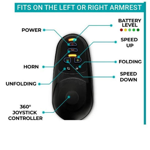 ComfyGo IQ-7000 Remote Control Folding Electric Wheelchair Joystick