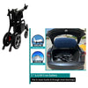 Image of ComfyGo Phoenix Carbon Fiber Folding Electric Wheelchair Folded View 