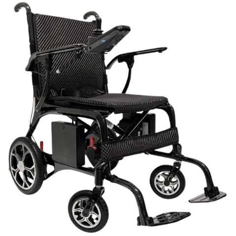 ComfyGo Phoenix Carbon Fiber Folding Electric Wheelchair Standard Texttile View