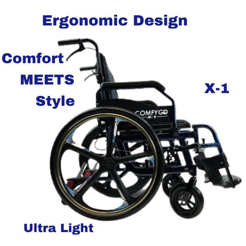 ComfyGo X-1 Lightweight Manual Wheelchair  Features 4