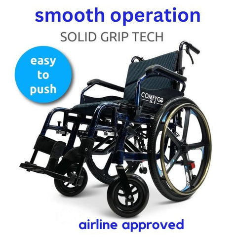 ComfyGo X-1 Lightweight Manual Wheelchair Features 2