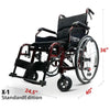 Image of ComfyGo X-1 Lightweight Manual Wheelchair Standard Edition Dimensions