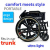 Image of ComfyGo X-1 Lightweight Manual Wheelchair  Feature 1