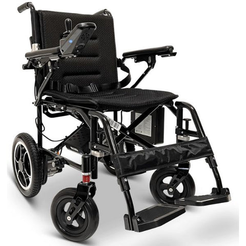 ComfyGo X-7 Ultra Lightweight Electric Wheelchair Black Frame Standard Cushion