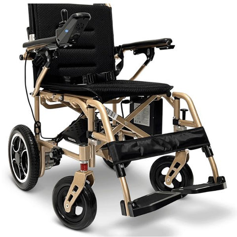 ComfyGo X-7 Ultra Lightweight Electric Wheelchair Bronze Frame Standard Cushion
