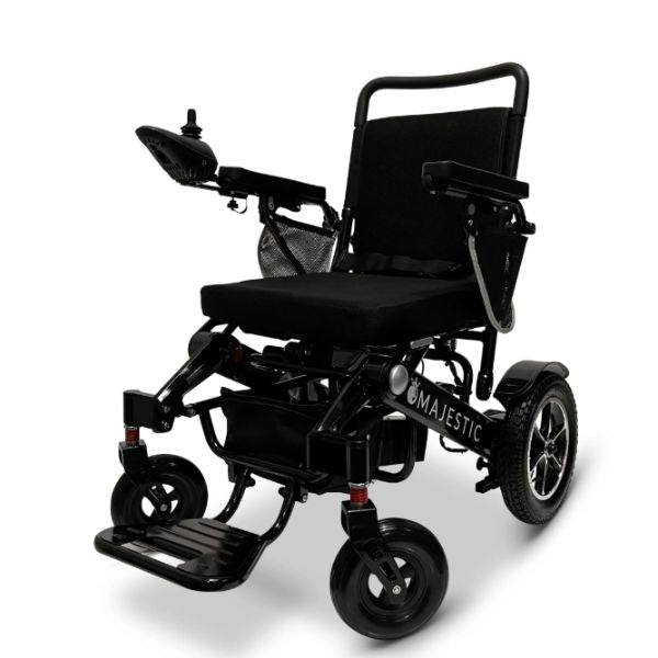 ComfyGo IQ-7000 Remote Control Folding Electric Wheelchair Black frame with Standard Cushion