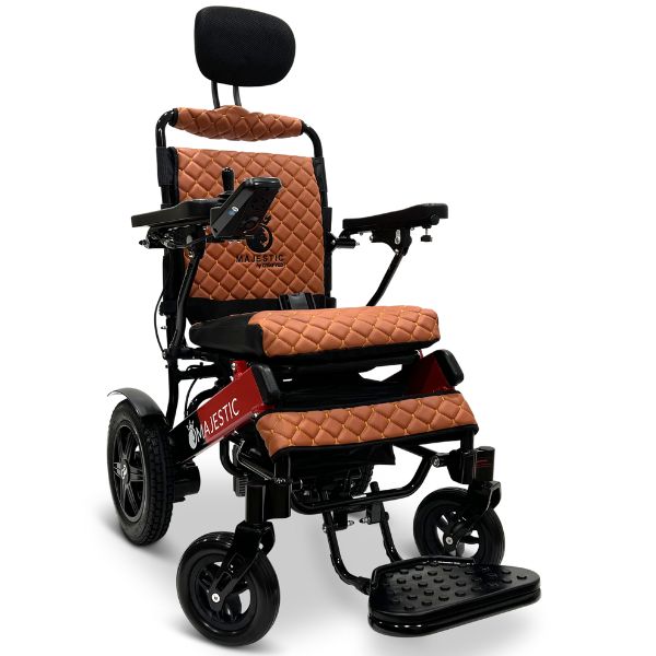 ComfyGo IQ-9000 Remote Controlled And Auto Recline Black and Red Frame Taba Cushion