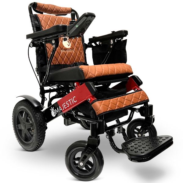 ComfyGo IQ-9000 Remote Controlled  Black Red Frame with Taba Cushion