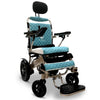 Image of ComfyGo IQ-9000 Remote Controlled Folding Power Wheelchair Bronze Frame With Teal Cushion