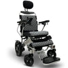 Image of ComfyGo IQ-9000 Remote Controlled Folding Power Wheelchair Silver Frame With Gray Cushion
