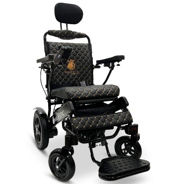 ComfyGo_IQ-9000_Remote_Controlled_with_Automatic_Recline_Showing_Black_Frame_and_Black_Cushion