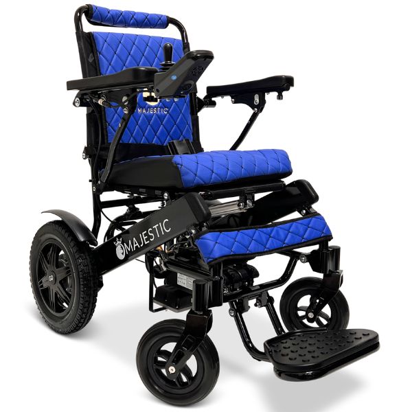 ComfyGo IQ-9000 Remote Controlled with Black Frame and Blue Cushion