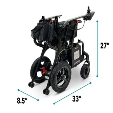 ComfyGo Phoenix Carbon Fiber Folding Electric Wheelchair Folded Dimemsions
