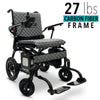 Image of ComfyGo Phoenix Carbon Fiber Folding Electric Wheelchair Gray Textiles View