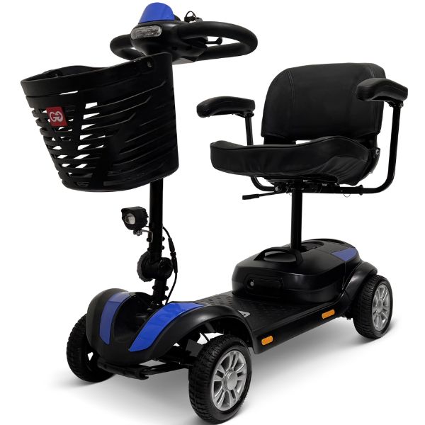 ComfyGo Z-4 Portable Mobility Scooter Blue color with Upgraded Seat